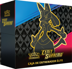 Caja Entrenador Elite Cenit Supremo ETB Lucario V-ASTRO JCC Pokemon TCG Espanol - Image 1