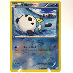 Pokemon TCG Oshawott 37/113 Legendary Treasures Reverse Holo Rare Near Mint - Image 1