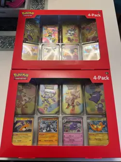 Pokemon TCG Scarlet & Violet 151 Mini Tin 4-Pack Lot 2 Sam’s Club Sealed - Image 1