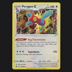 Porygon-Z 118/198 Sword & Shield Chilling Reign Holo Rare Pokemon TCG NM 🔥 - Image 1