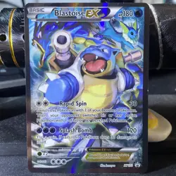 Pokemon TCG Blastoise EX XY122 Black Star Promo Full Art Holo - Image 1