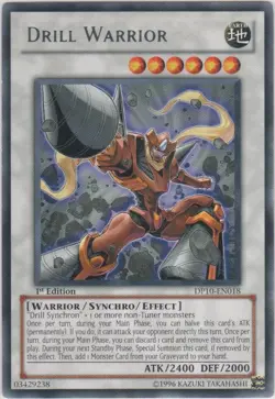 3 x Drill Warrior - DP10-EN018 - Rare - Unlimited Edition Near Mint, English - Image 1