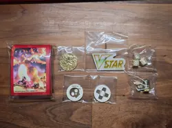 Pokemon Charizard UPC Card Sleeves Metal Charizard Coin Dice & Accessories - Image 1