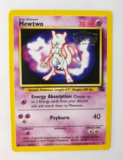 Mewtwo 3 WB The First Movie Black Star Promo Pokemon TCG Card - Image 1