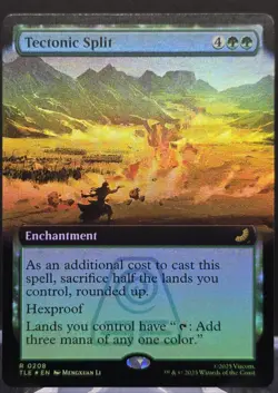 Tectonic Split #208 Avatar: The Last Airbender Extended Art Foil Rare - Image 1