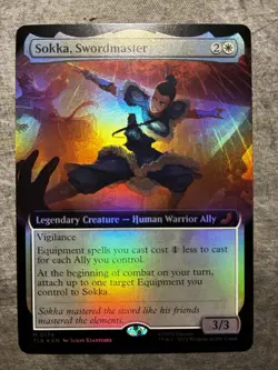 MTG Avatar (TLA) Sokka, Swordmaster (Extended Art) Mythic 0174 Foil English - Image 1