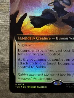 MTG Avatar (TLA) Sokka, Swordmaster (Extended Art) Mythic 0174 Foil English - Image 4