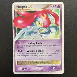 Pokemon TXG Mesprit LV. X Holo Legends Awakened 2008 143/146 - LP - Image 1