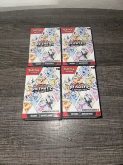 Pokemon Prismatic Evolutions Booster Bundle Lot of (4)- 24 Total Boosters Packs - Image 1