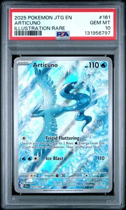 2025 POKEMON JTG EN-JOURNEY TOGETHER ILLUSTRATION RARE #161 ARTICUNO PSA 10 - Image 1