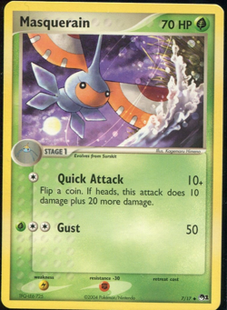 Pokemon Masquerain 7/17 POP Series 1 Promo Non-Holo Rare NM- - Image 1