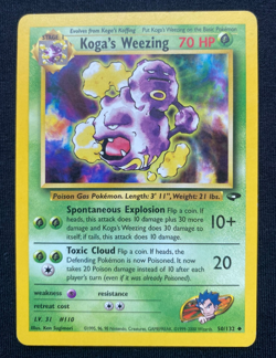 Pokemon TCG Koga's Weezing Gym Challenge 50 Regular Unlimited Uncommon (LP) - Image 1