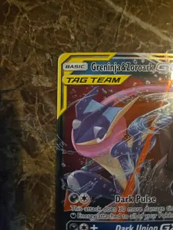 Greninja & Zoroark GX Tag Team 107/214 Unbroken Bonds Holo Pokemon Gradable ???? - Image 2