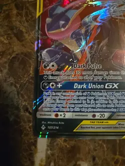 Greninja & Zoroark GX Tag Team 107/214 Unbroken Bonds Holo Pokemon Gradable ???? - Image 5