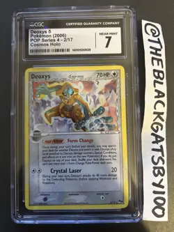 CGC 7 Pokemon 2006 Deoxys δ 2/17 POP Series 4 - Image 1