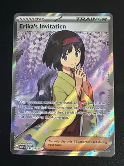 Erika's Invitation 196/165 Pokemon English Scarlet Violet 151 Full Art Near Mint - Image 1