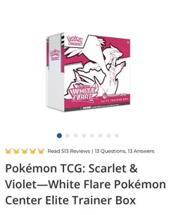 Pokemon Center White Flare Elite Trainer Box ETB Factory Sealed - Image 1