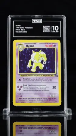 1999 Pokemon *Pop 1* TAG 10 Hypno Holo Fossil #8/62 Unlimited - Image 1