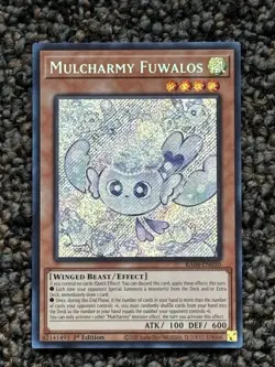Yugioh Mulcharmy Fuwalos 1st Edition Secret Rare RA04-EN050 NM - Image 1