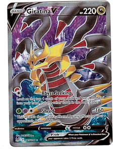 Pokemon TCG Lost Origin Giratina v Full Art Ultra Rare Card 185/196 - Image 1