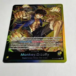One Piece Card Game Monkey.D.Luffy ST13-003 Ultra Deck Leader Foil - Image 2