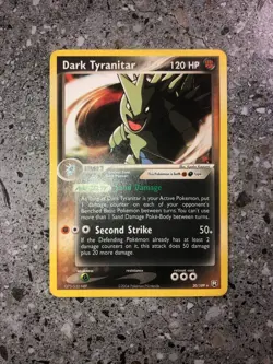 Pokemon TCG Cards Dark Tyranitar 20/109 Team Rocket Returns Rare EXC - Image 3
