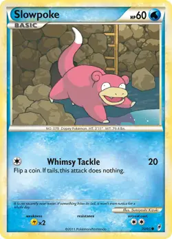 Slowpoke 70/95 Call of Legends Pokemon Card LP - Image 1