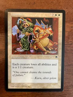 Humility Tempest NM Rare Reserve List MAGIC MTG CARD - Image 1