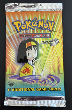 New / Fac Sealed 1st Edition Gym Heroes Set Erika Art Pokemon Card Booster Pack - Image 1