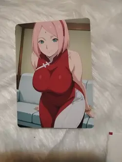 Sakura Haruno - Naruto Double Sided Sexy Waifu Anime Trading Card PEEKA BOO - Image 2