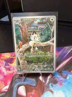 Meowth 106/094 Phantasmal Flames English Pokemon Card TCG - Mint Condition Rare - Image 1