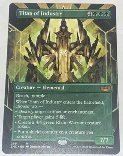 Titan of Industry 289 Borderless Streets Of New Capenna MTG MAGIC NEW UNPLAYED - Image 1