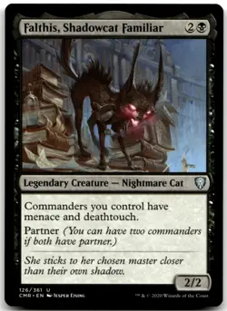MTG Falthis, Shadowcat Familiar U Commander Legends 126 LP - Image 1
