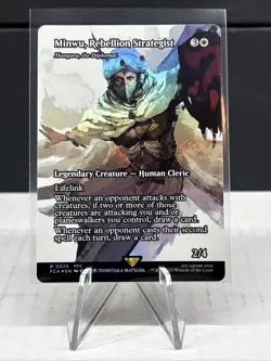 MTG Final Fantasy English Minwu, Rebellion Strategist Showcase 0025 Foil Rare 💎 - Image 1