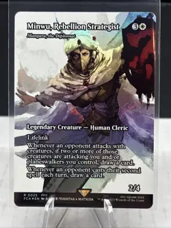MTG Final Fantasy English Minwu, Rebellion Strategist Showcase 0025 Foil Rare 💎 - Image 4