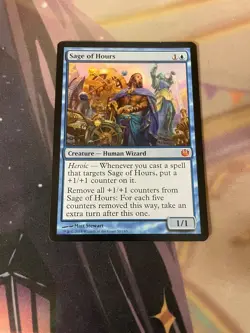 MTG - SAGE OF HOURS - MYTHIC - NM - JOURNEY INTO NYX - Image 1
