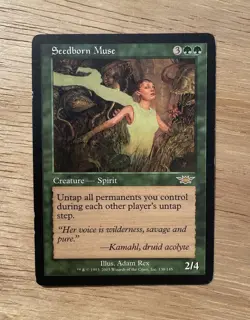 VINTAGE MTG Seedborn Muse Legions 138/145 Regular Rare NM Foil Adam Rex - Image 1