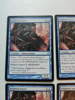 Blighted Agent x 4 New Phyrexia Regular Playset MTG Magic - Image 2