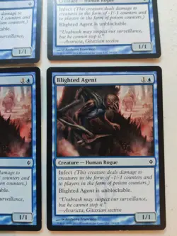 Blighted Agent x 4 New Phyrexia Regular Playset MTG Magic - Image 4
