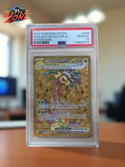2024 POKEMON SSP EN-SURGING SPARKS HYPER RARE #248 ALOLAN EXEGGUTOR EX PSA 10 - Image 1