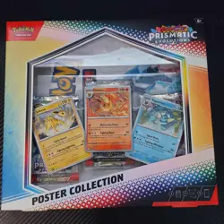 Pokemon TCG Scarlet & Violet Prismatic Evolutions Poster Tech Collection Sealed - Image 2