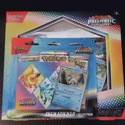 Pokemon TCG Scarlet & Violet Prismatic Evolutions Poster Tech Collection Sealed - Image 3