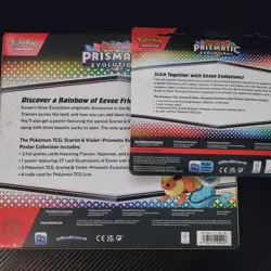 Pokemon TCG Scarlet & Violet Prismatic Evolutions Poster Tech Collection Sealed - Image 4