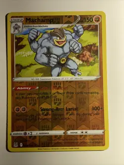 Pokemon TCG Machamp 088/196 Sword & Shield - Lost Origin Reverse Holo Rare LP - Image 1