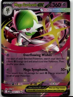 Pokemon TCG Mega Gardevoir ex 060/132 Me01: Mega Evolution Holo - Image 1