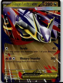 Pokemon TCG Mega Latias ex 100/132 Mega Evolution NM - Image 1