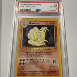Pokemon TCG Ninetales Base Set Nm-mt ￼ Psa 8 - Image 1