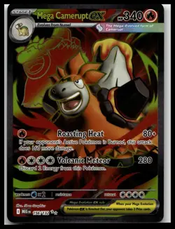 Pokemon TCG - Mega Camerupt ex - 156/132 (Ultra Rare) - Mega: Mega Evolution - Image 1
