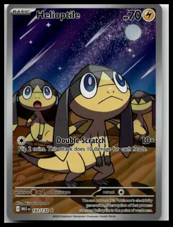 Helioptile 143/132 Me01: Mega Evolution Holo Pokemon TCG NM - Image 1