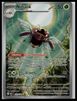 Pokemon TCG Ninjask 137/132 Me01: Mega Evolution Holo - Image 1
